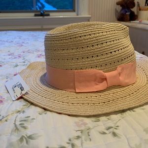 NWT Trixie Fedora with Pink Trimming
